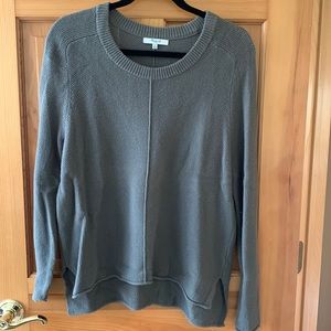Madewell Green/Gray Crewneck Sweater